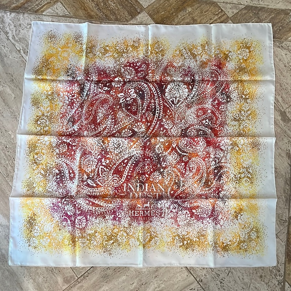 Hermes silk scarf